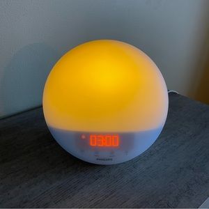 Sunrise Wake Up Light Clock Radio with Alarm and Nature Sound Machine